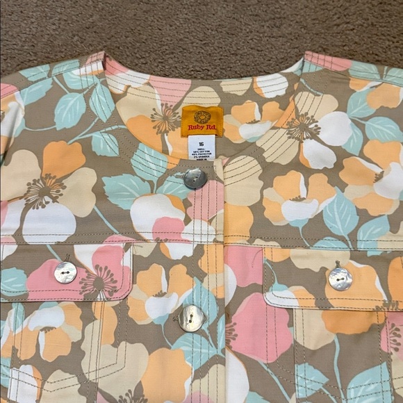 Ruby Rd. Coral Surf Jacket - Picture 2 of 9